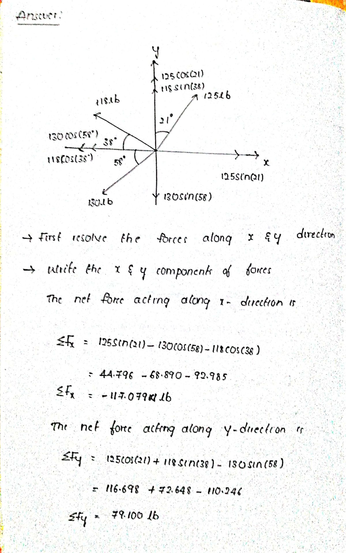 Trigonometry homework question answer, step 1, image 1